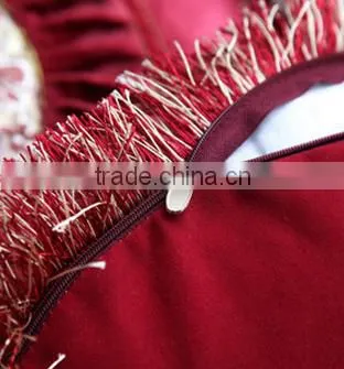 Noble Short Nap Fabric Sofa Cushion and Fringed Embroidered Decor Sofa Pillows photo-3