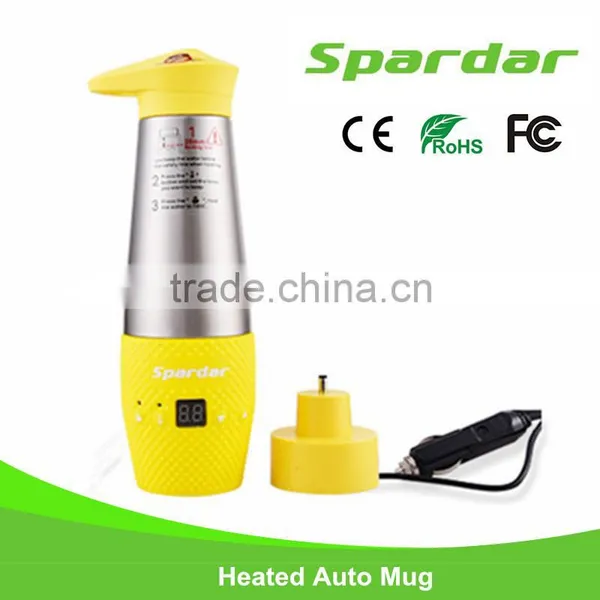 Car Travel Coffee and Tea Flasks Mug Water Heated Boil Cup photo-2