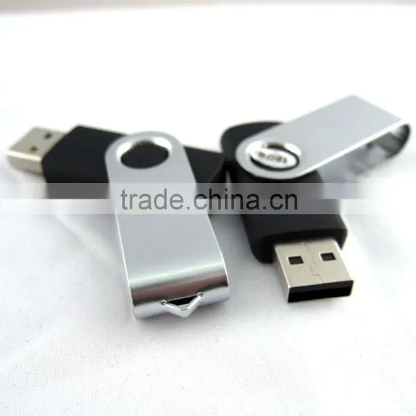 Spin Flash Drive Black USB Memory With Company Logo Printing photo-5