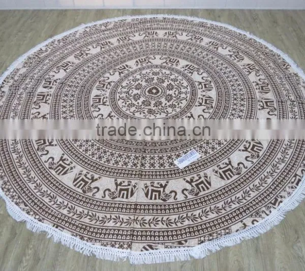 Round Towel Beach Wrap Throw Hippie Yoga Mat Indian Mandala Roundies photo-4