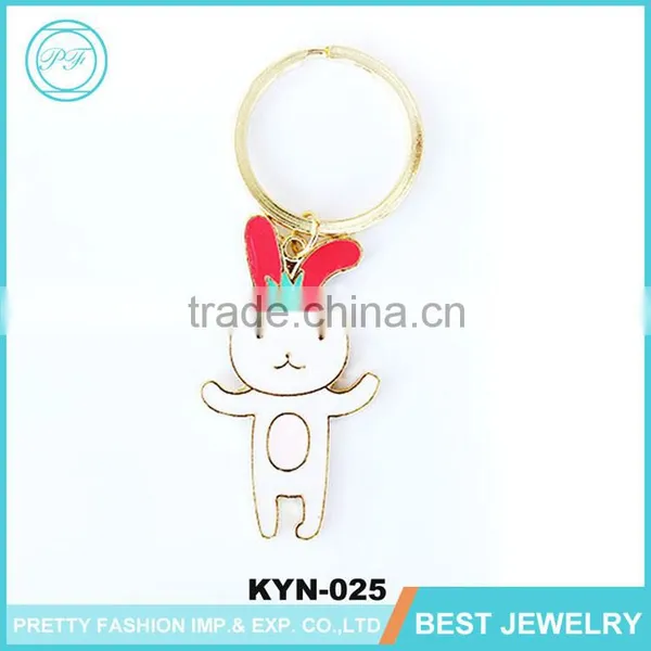 Chinese Wholesale Fashion Floating Souvenir Couple Rabbit Key Chain For Sale photo-2