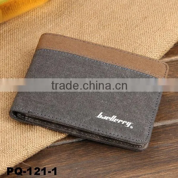 New High Quality Bifold Canvas Wallet Credit Card Holder Canvas Purse photo-3