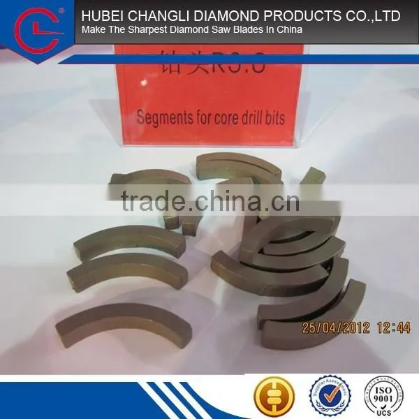 DIAMOND SEGMENTS FOR DIAMOND CORE DRILL BITS photo-2