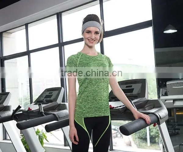 Custom Gym Yoga Shirt Women Short Sleeve T-Shirt Wholesale Yoga Wear photo-4