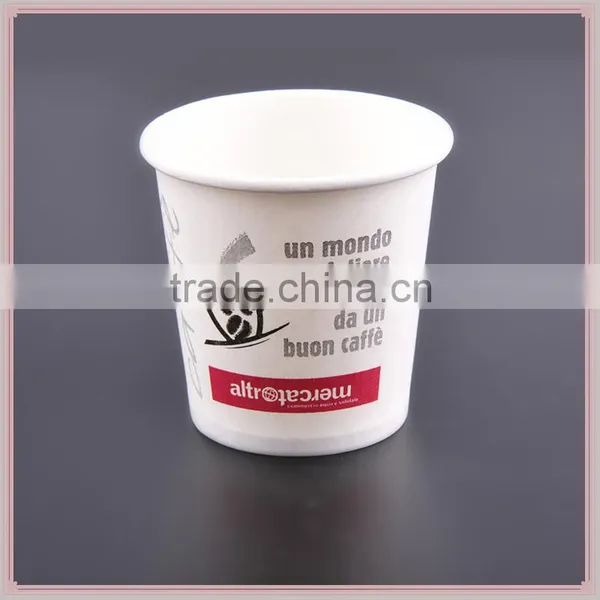 Custom Logo Printed Disposable Single Wall Coffee Paper Cups With Lids photo-3