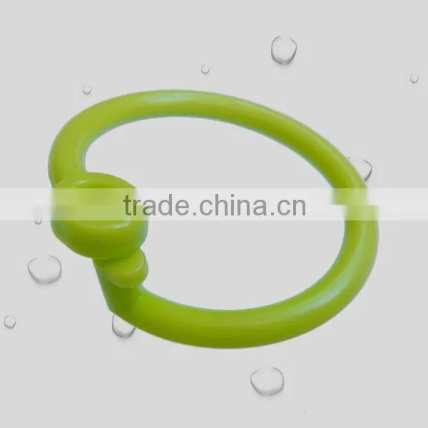 Colored Plastic Opening Ring / Plastic Toy Ring With Hook