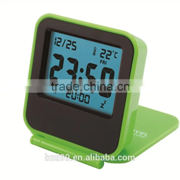 Fancy Colorful Advertising Desk Mini Low Light Alarm Clock With Thermometer Alarm Snooze /Electronic Items Manufacturer photo-2