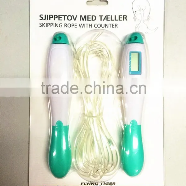 Sport Fitness Accessory PVC Electric Digital Skipping Rope Meter Counter photo-3