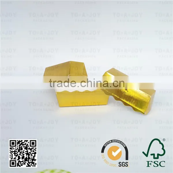 Rectangle Paper Golden Baking Cupcake Cup photo-5
