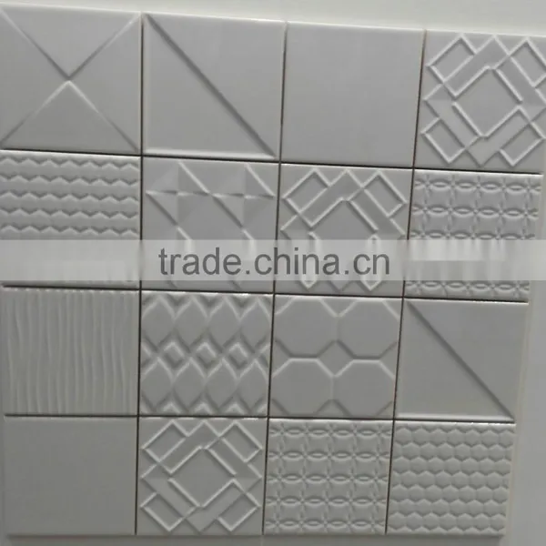 Modern 3D Cream Color Tile for Wall 150*150mm photo-2