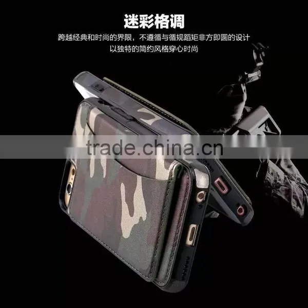 Camouflage PU Leather Luxury Ultra Thin TPU Back Case Cover For Apple IPhone 5/S 6 6S Plus photo-5