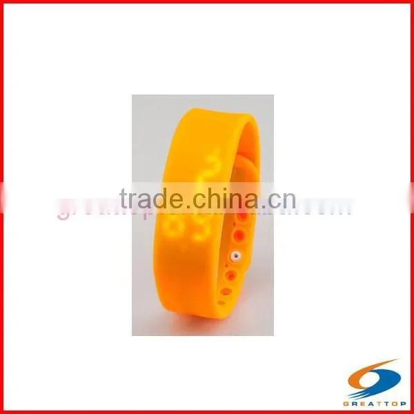 2015 New Hot Sale Manual 3d Sport Led Wristband Pedometer photo-2