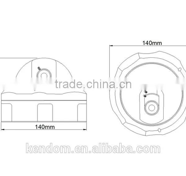 Kendom KD-VD2030MF-IP30 Network IP66 IR Waterproof and Vandalproof Dome Night Vision IP P2P Security Onvif Surveillance photo-3