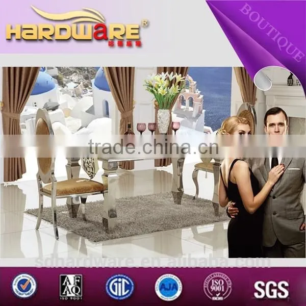 Supplier Marble Top Stainless Steel Chair Home Furniture photo-3