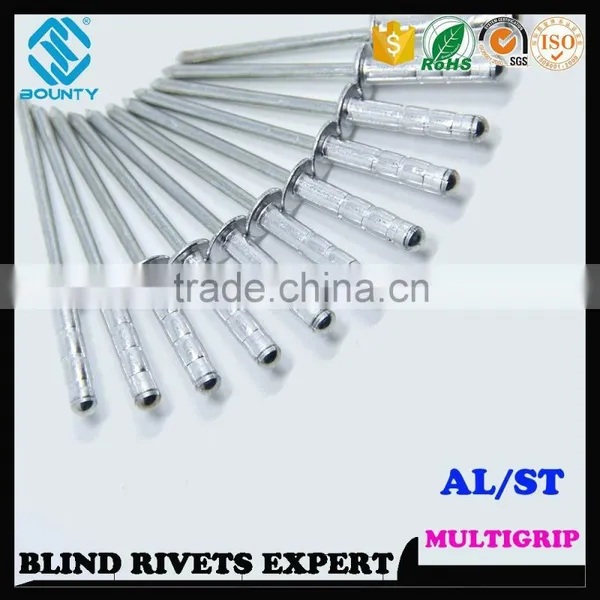 HIGH QUALITY FACTORY DOME HEAD ALUMINUM MULTI GRIP POP RIVETS photo-4