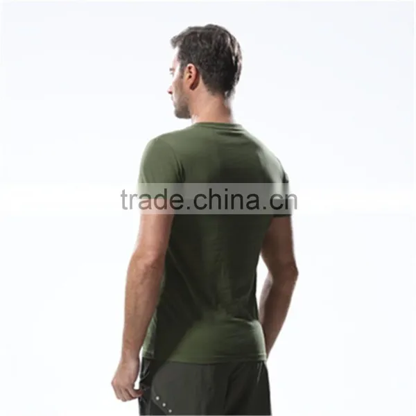 100% Polyester Dry Fit Fashion Short Sleeve Custom Mens Running t Shirt in Stock photo-2