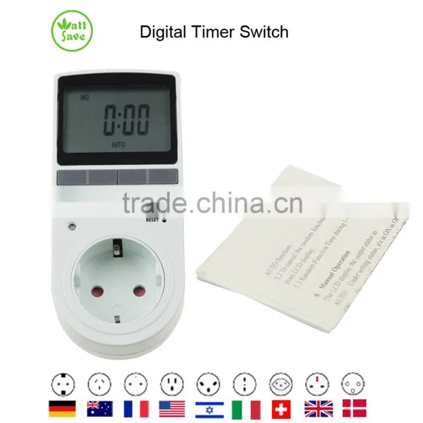 Programmable Digital Timer Switch Europe Plug 16A 3680W photo-3