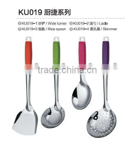 Best Selling Stainless Steel Soup Ladle With Plastic Handle photo-6