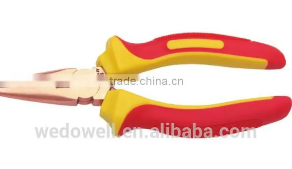Non Sparking Insulated Tools Injection Snipe Nose Pliers With All Size
