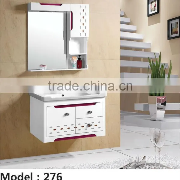 Fancy Bathroom Furniture PVC Cabinet With Kitchen Sink