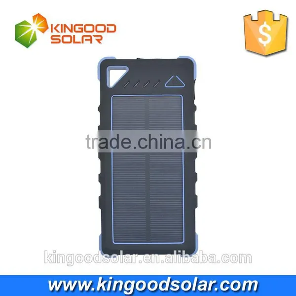 2016 New Portable High Capacitity Li-polymer Battery 16000mAh Waterproof Solar Charger With 4 LED Outdoor Light for Mobile Phone