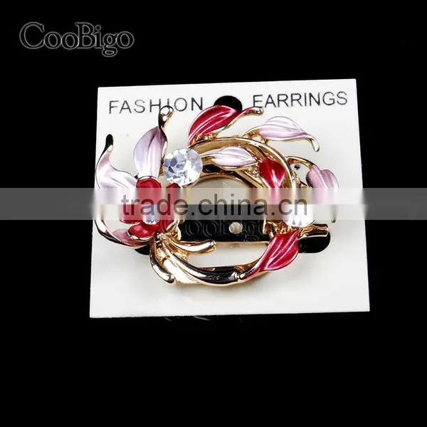 Fashion Jewelry Charming Jasmine Flower MC STONE Women Brooches Pin Gift Corsage Dresses Hijab Scarf Apparel Accessories photo-3