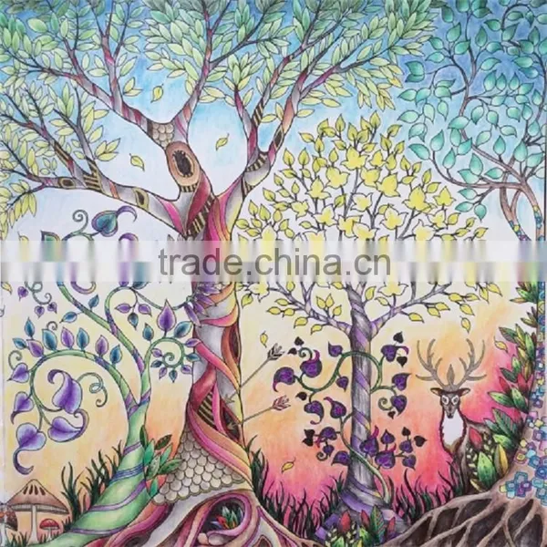 Hot Sale Fashion Hand-painted Decompression Enchanted Forest Secret Garden Children Adults Cheap Coloring Books photo-4