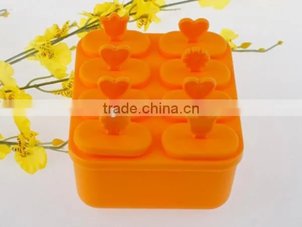 Hot Selling Food Safe BPA Free Rectangle Plastic Ice Cream Mould