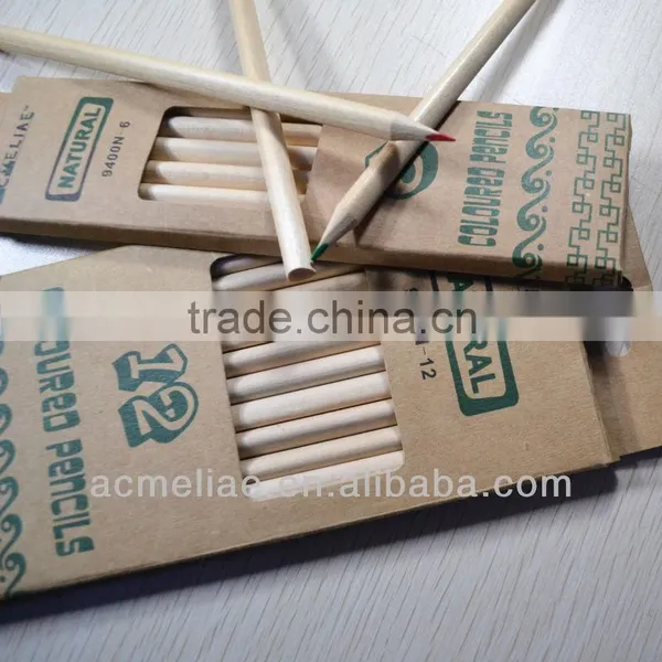 7" Standard Size Triangular Shape High Quality 3.0mm Color Lead Natural Wood Colored Pencil photo-2