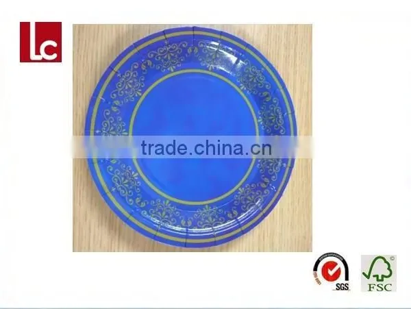 OEM Hot Sale High Quality Decorative Paper Logo Plate for Party