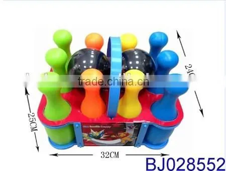 Sport Games Kids Plastic Bowling Set With Basket photo-2