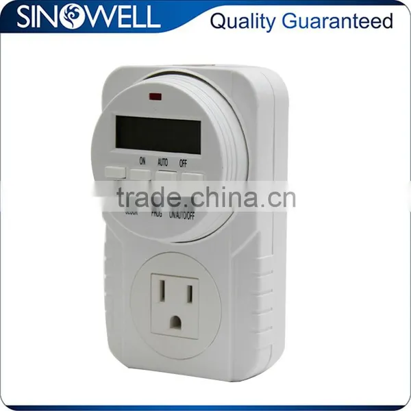 Multifunctional 7-day Weekly Programmable Grounded Digital Electronic Timer Switch