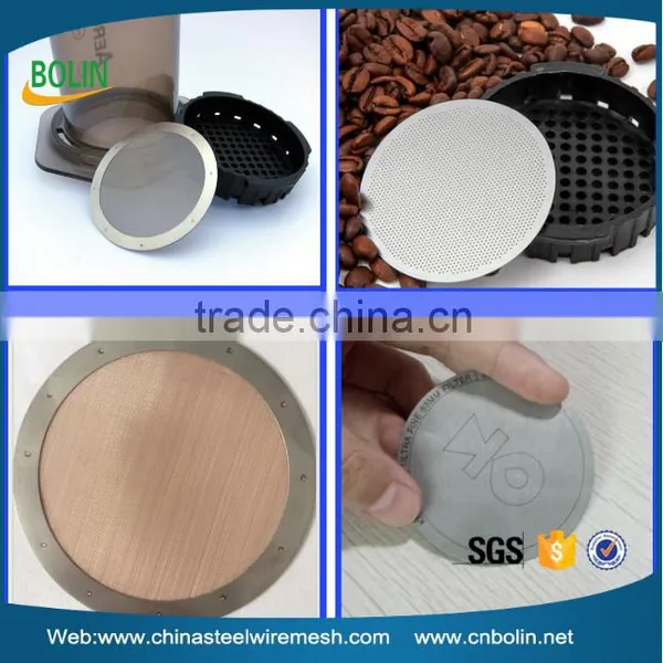 Stainless steel aeropress filter disk