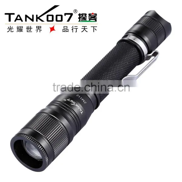 High Quality Zoom Flashlight Torch, With 2*AAA Battery 5 Modes 260 Lumens, From TANK007 Factory ZM112 photo-5