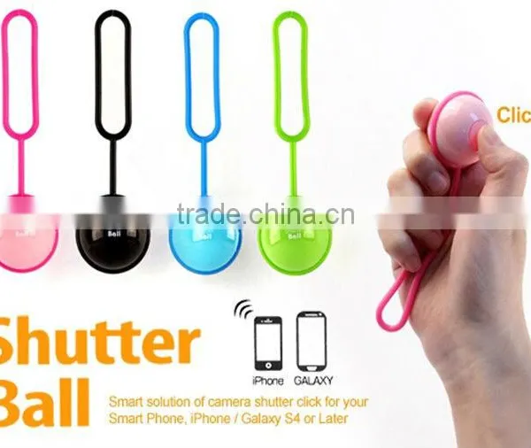 2014 hot!! ball desigh IOS & android Mini selfie with bluetooth shutter, wireless self timer