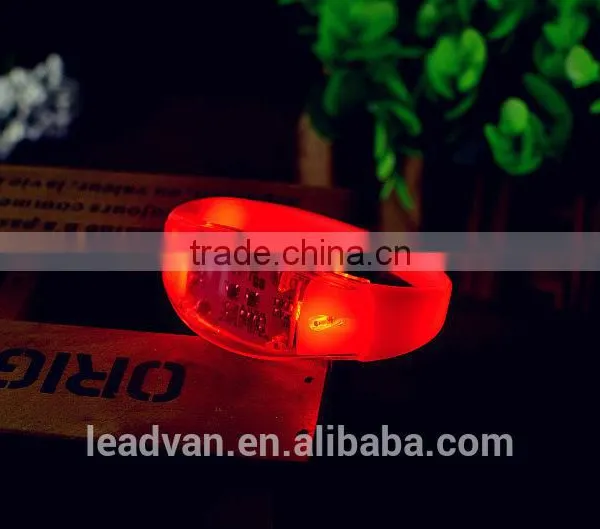 Large Events Massive Dance Festivals Custom Sound Activated Glow Flashing Led Bracelet Wristband photo-6