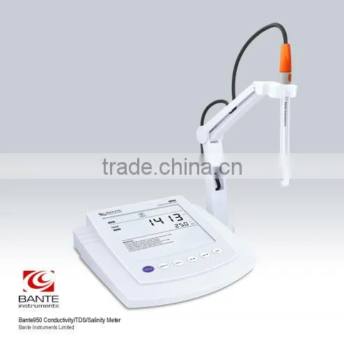 Bante950 Precision Conductivity Meter | Benchtop Conductivity/TDS/Salinity/Resistivity Meter