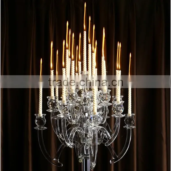 Wholesale Tall Crystal Candle Holder Centerpieces From photo-3