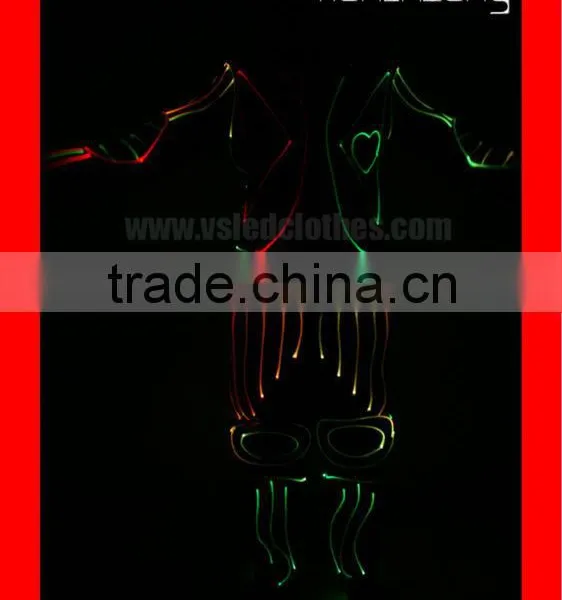 LED Fiber Clothing, Programmable Flashing LED Clothing