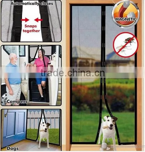 Automatic Close Magic Mesh Screen Door