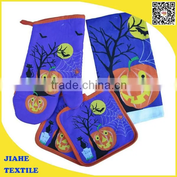 Apron, Tea Towel,oven Mitt, Pot Holder Set