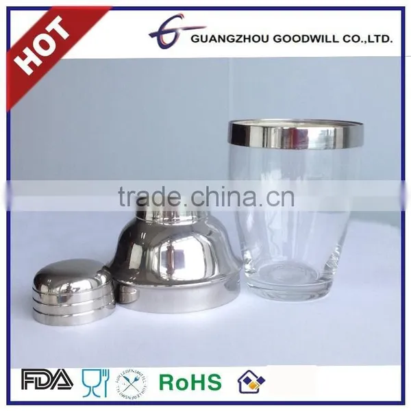 Glass Mini Promotional Bar Wine 180ml Cocktail Shaker photo-2