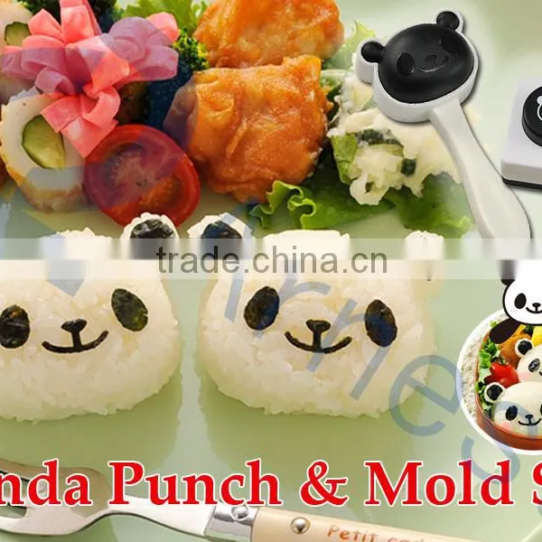 kitchenware cookware kitchen accessories food tools nori punch animal panda rice ball onigiri molds bento kids lunch box 75924