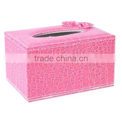 Elegant Design Cheap Leather Tissue Box Holder Cover photo-4