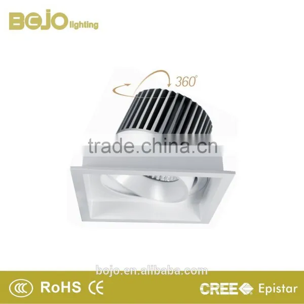 Square White 20w Cob Led Downlight With Aluminum Heat Sink photo-2