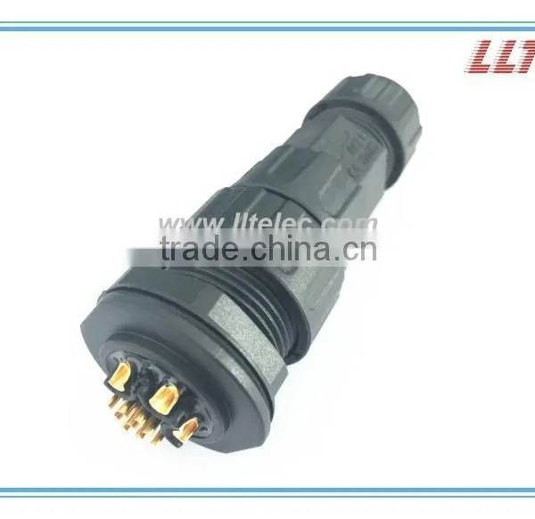 IP67 3+9 Pins Power and Signal Connector Front Panel Mount Waterproof Connector photo-4