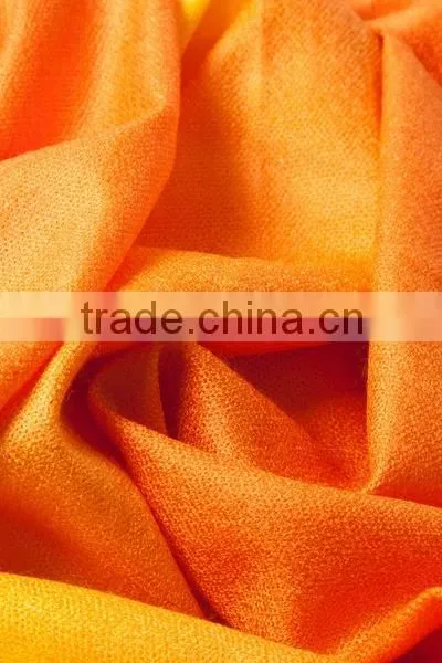 Yellow Acrylic Gradient Rainbow Viscose Pashmina Scarf photo-3