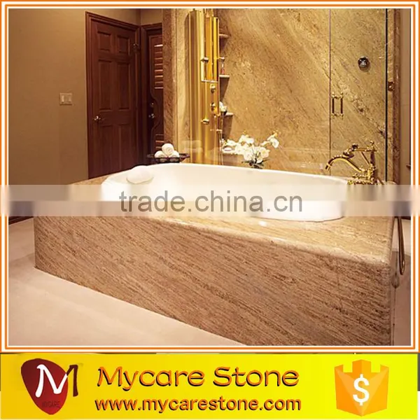White Marble Natural Bathroom Stone Tub With Faucet photo-3