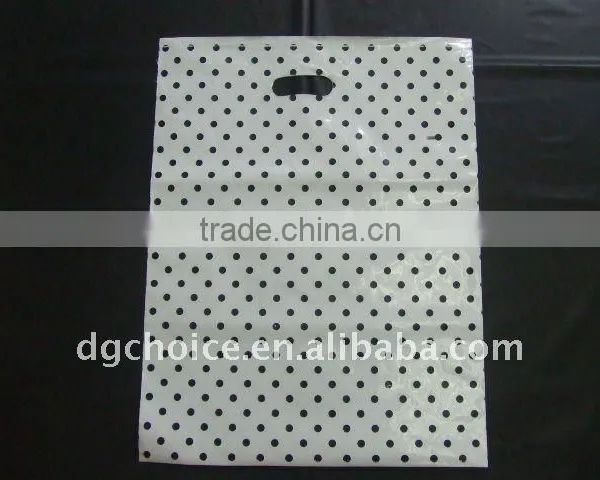 Best Selling Free Sample Hot Design in Guangzhou Plastic Die Cut Carry Bag photo-4