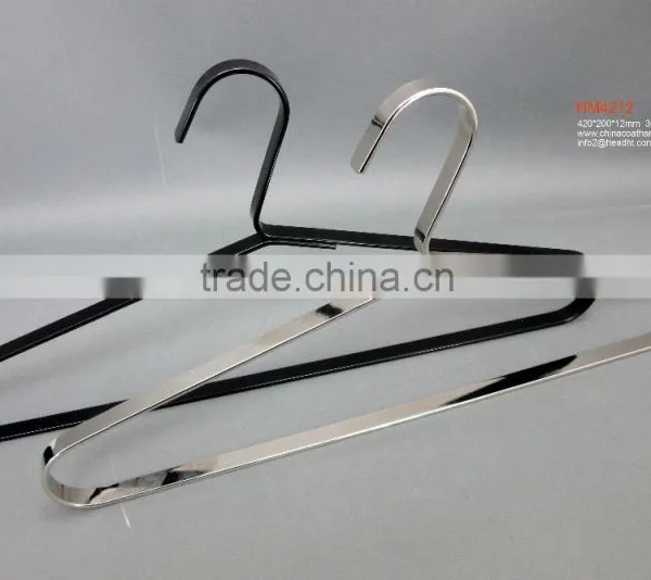 Metal Wide Board Clothes Top Hangers Black Adult Coat Hangers photo-2